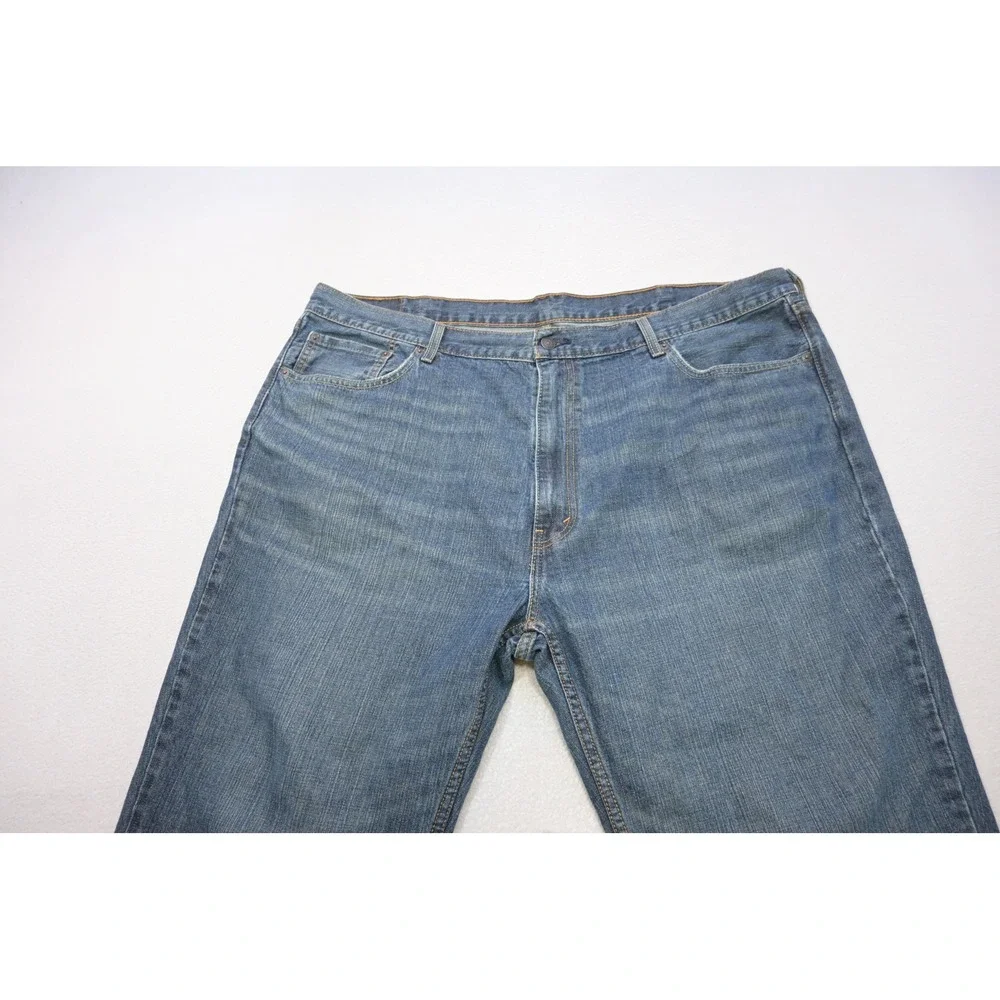 Levi's 559 Relaxed Straight Jeans Mens 46x32 Blue Denim‎ Medium Wash Excellent